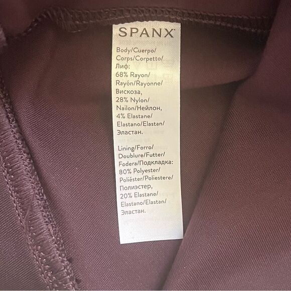 New With Tags Spanx Ankle Length Ponte Hem Slit Leggings Size Medium - Picture 7 of 8